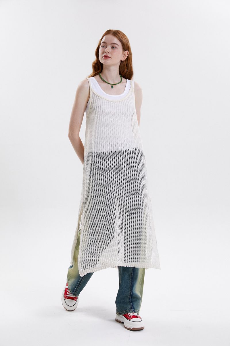 NET SLIP DRESS