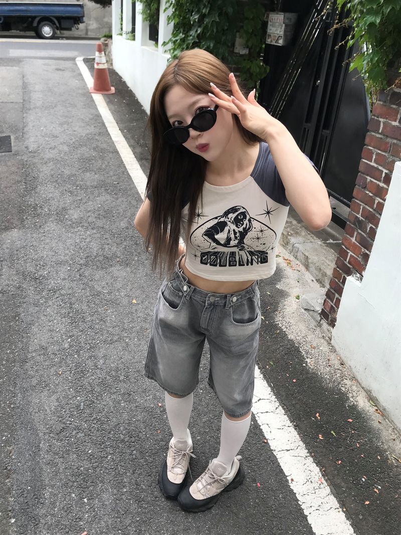 Arco iris（アルコイリス）の「Selene crop T（Tops）」