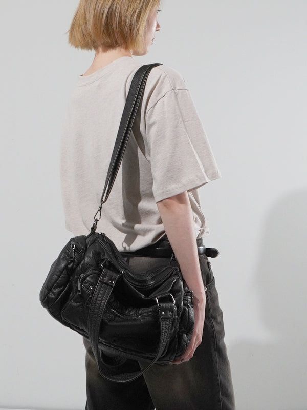 (UNISEX) Multi Pocket Vintage Cross Bag