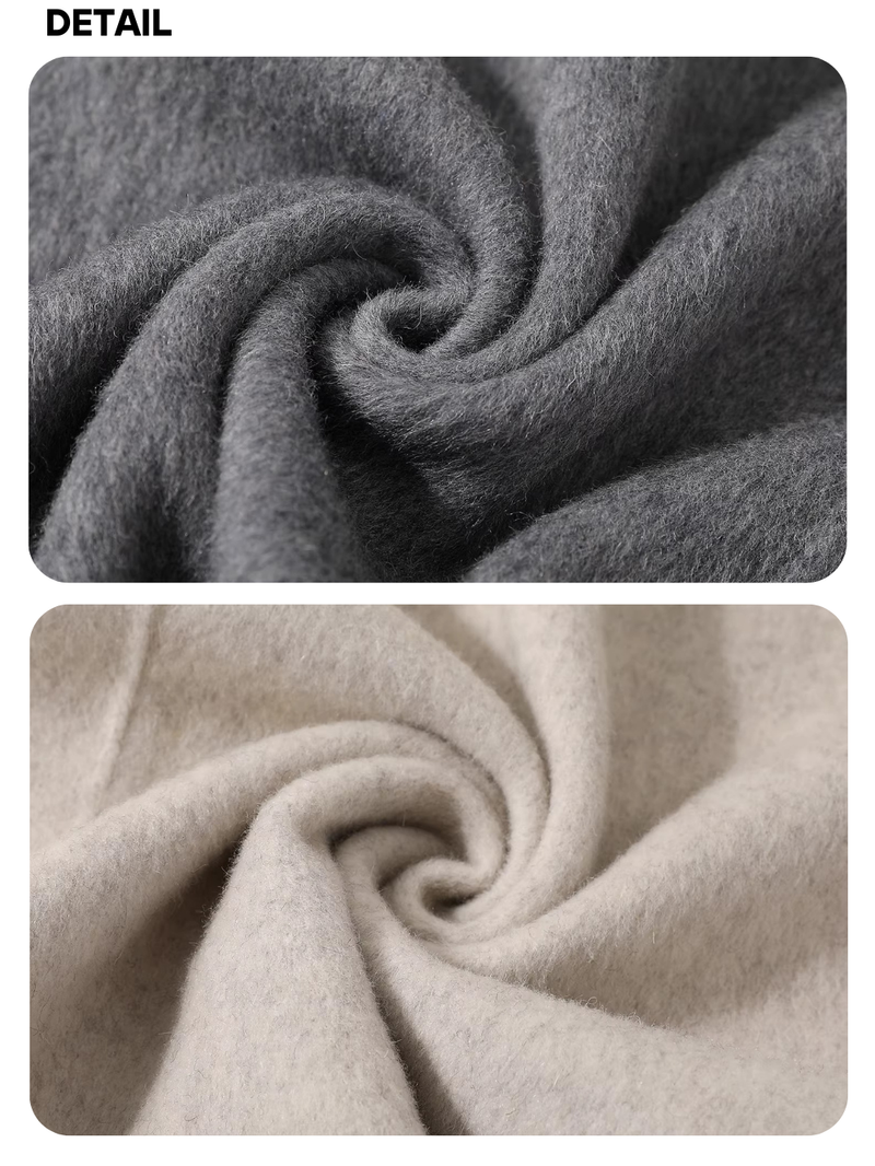 standard wool hooded long coat