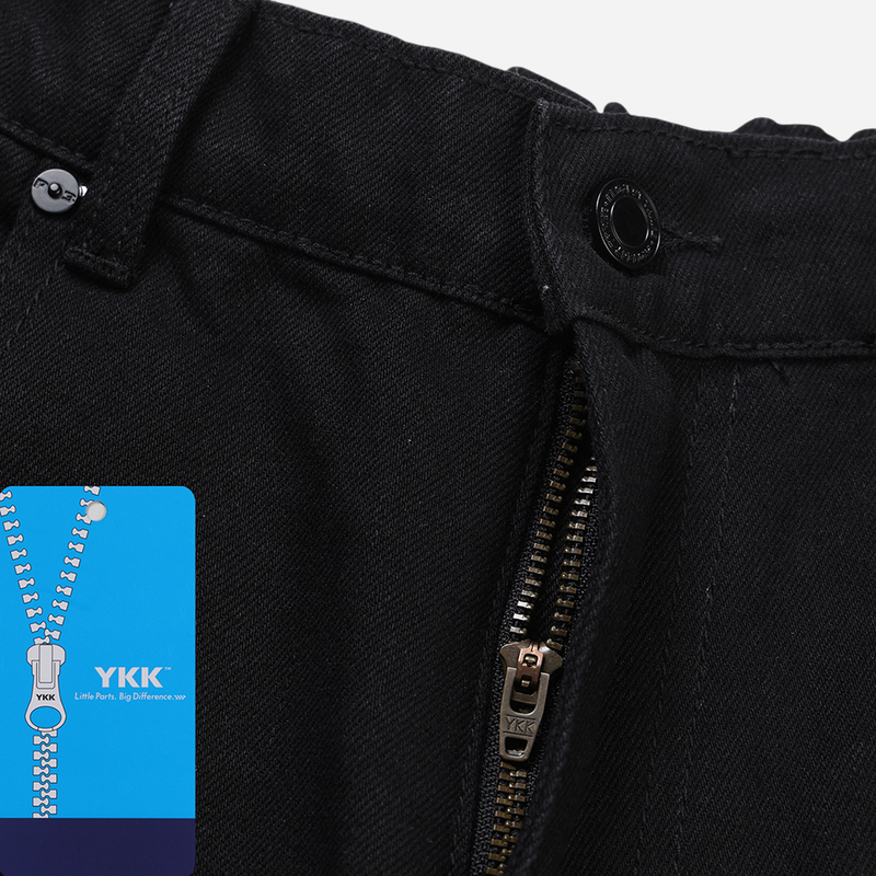 Goth Black Denim Pants