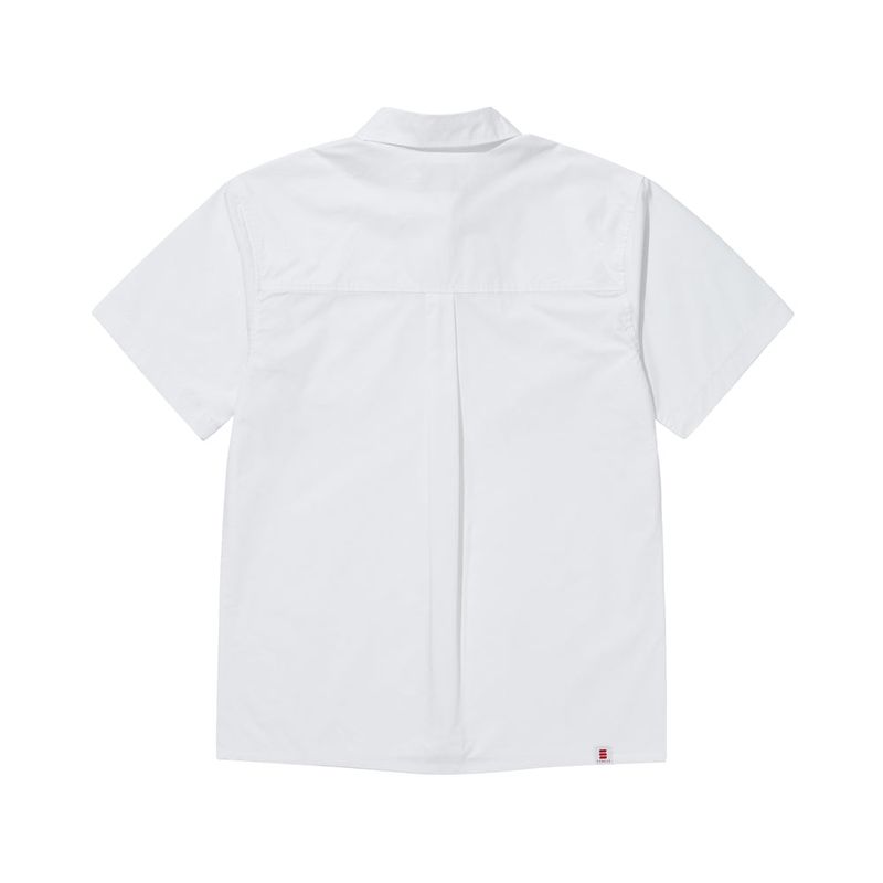 TEMPUS OVER-FIT HALF SLEEVE SHIRT [WHITE]