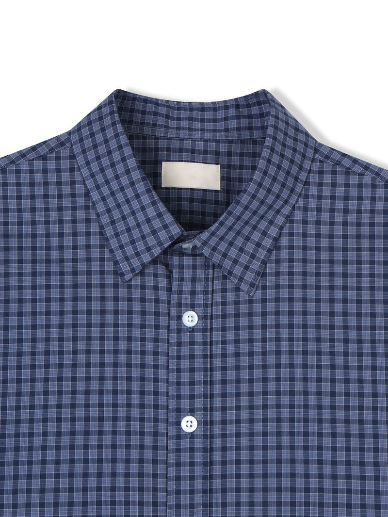 Sion Checked Half Shirt