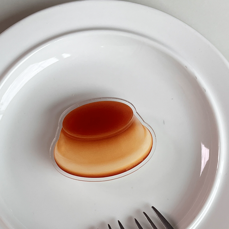 quattrocomma(クアトロコンマ)の「pudding dessert food smart tok(sticker type)(Smartphone Accessories)」