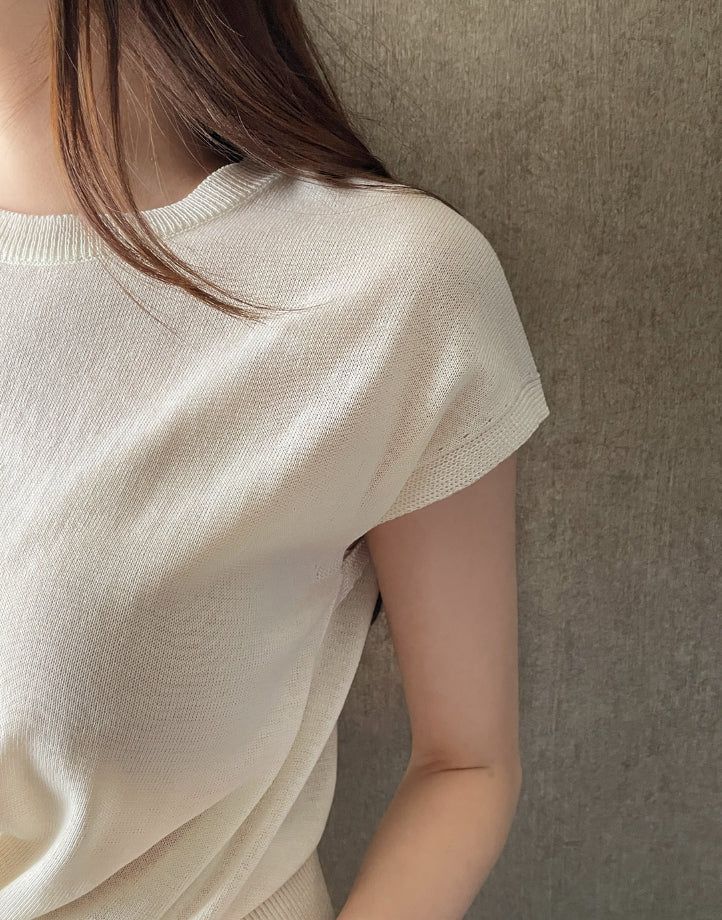 Niroin Cross Cap Sleeve Short Sleeve