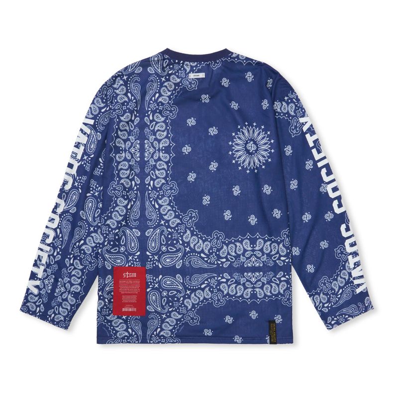 Mesh Oversized Long Sleeves Paisley
