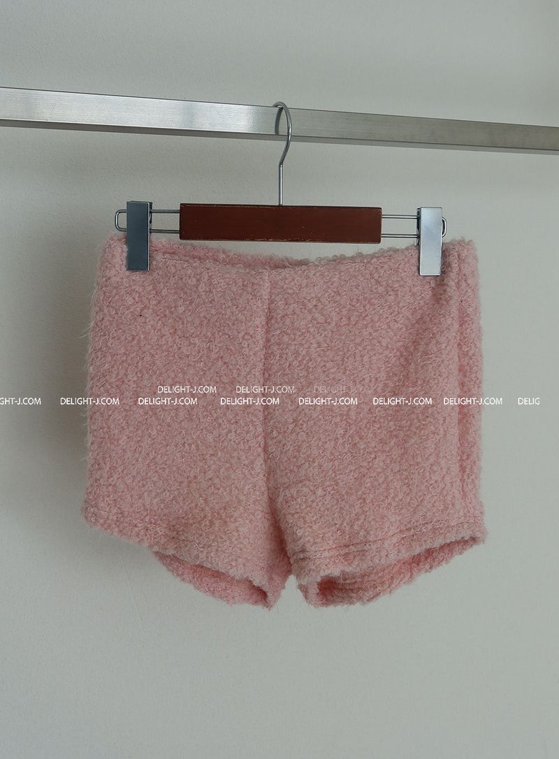 woolen fur shorts