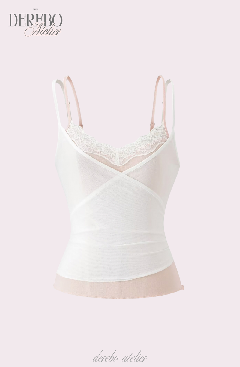 Mash Lace Wrap Layered Sleeveless T-shirt