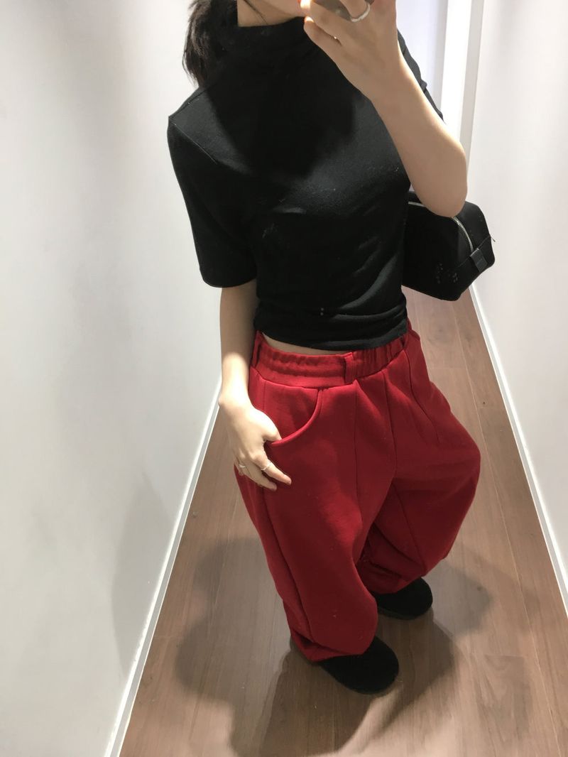 Peach Pintuck Jogger Pants (7color)
