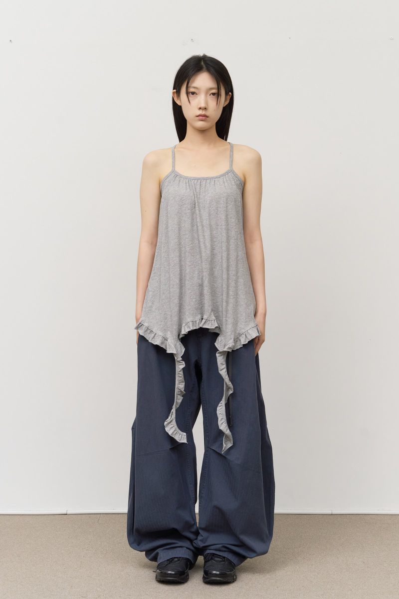 Amy Herringbone Barrel Pants