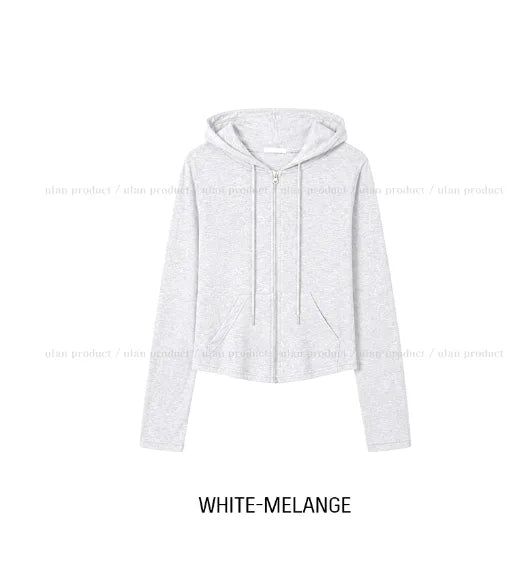 Mayville Basic Slim Hood Zip-Up