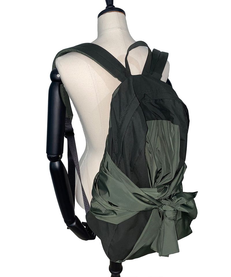 Knotted Backpack (Olive green)