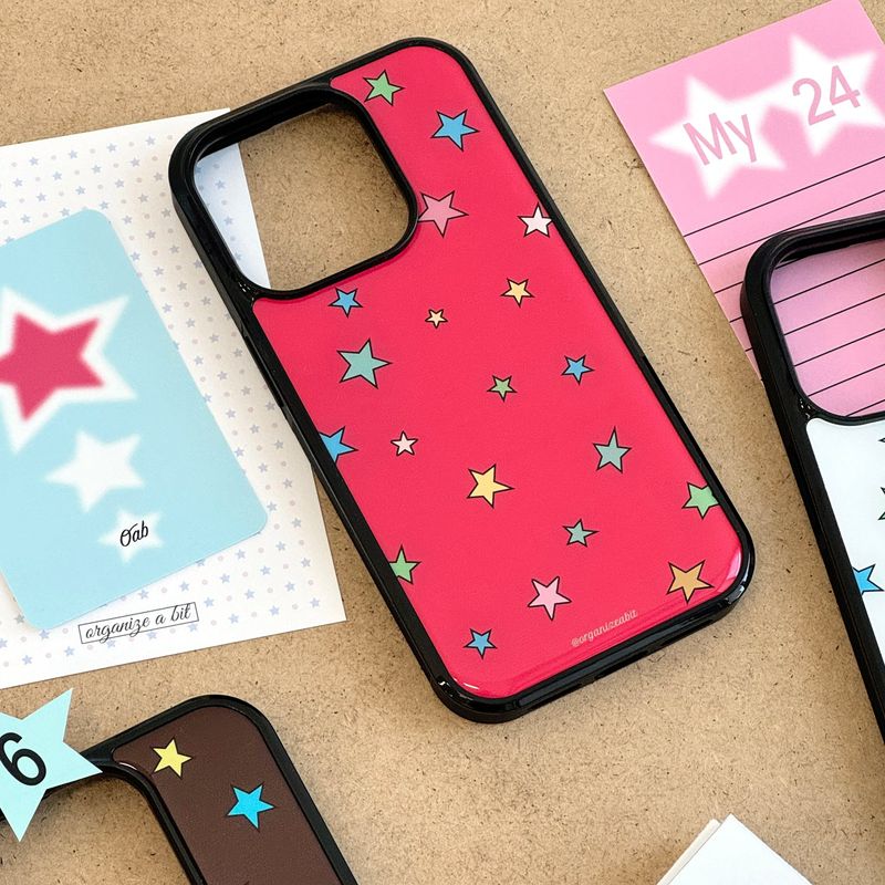 Star epoxy case (pink)