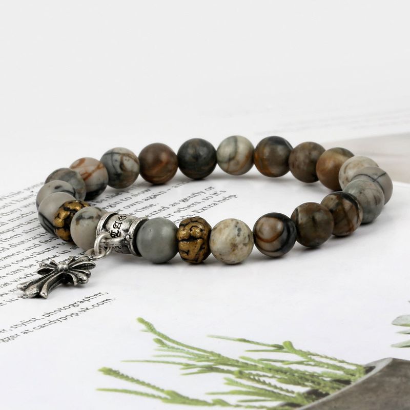 SVB-306 Julmano Onyx Vintage Natural Stone Bracelet