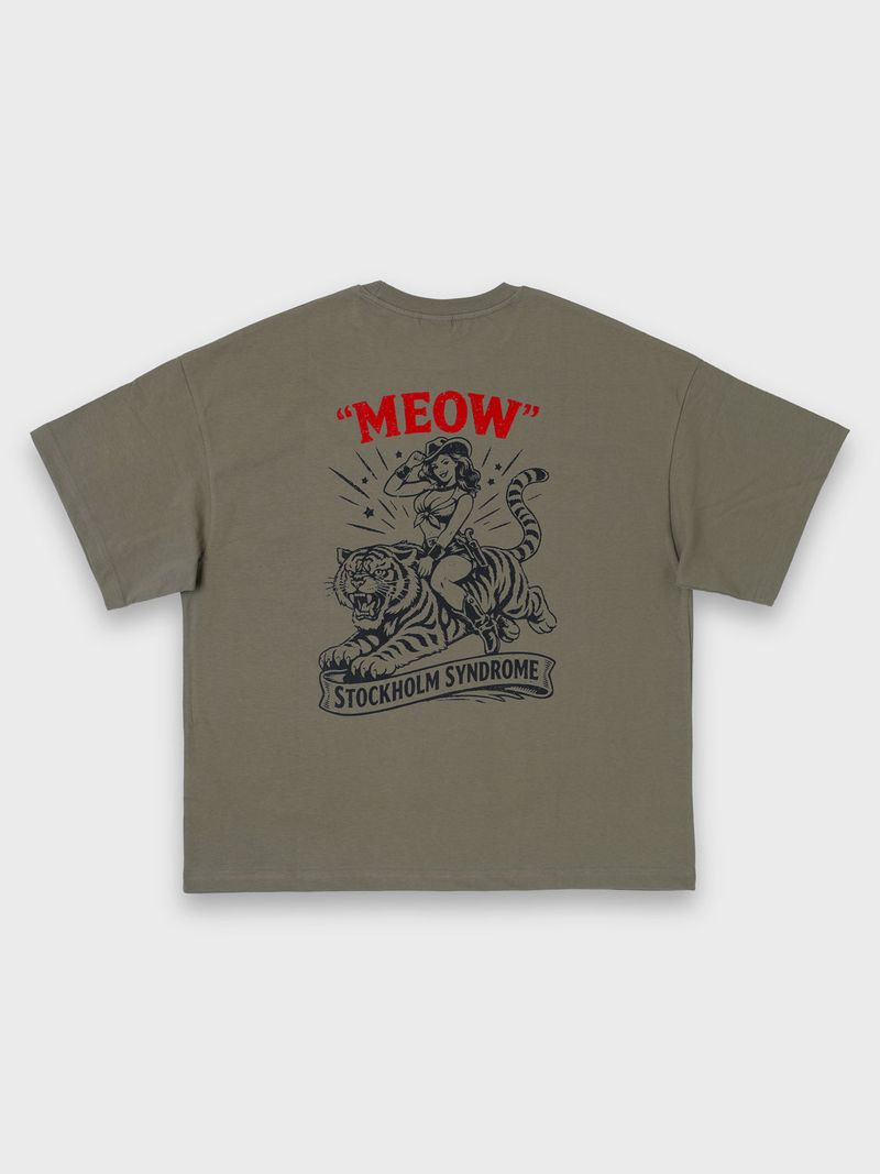 stockholm syndrome（ストックホルムシンドローム）の「タイガールTシャツ - カーキ（トップス）」