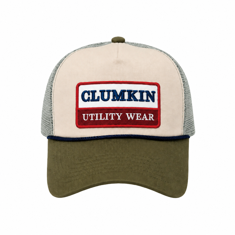 CLUMKIN（クラムキン）の「ヴィンテージパッチメッシュキャップ(KHAKI)（帽子）」
