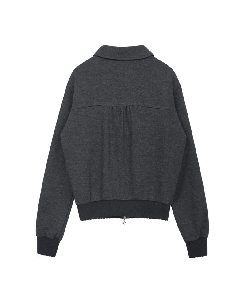 MINI CHECK SWEAT JK CHARCOAL