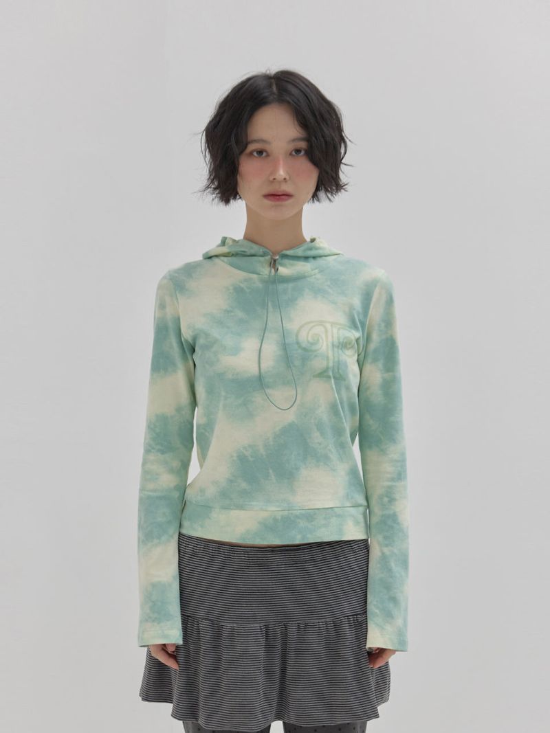 PEEVES PEEVES（ピーブズ ピーブズ）の「Baby Hoodie T-Shirt (Green)（Tops）」