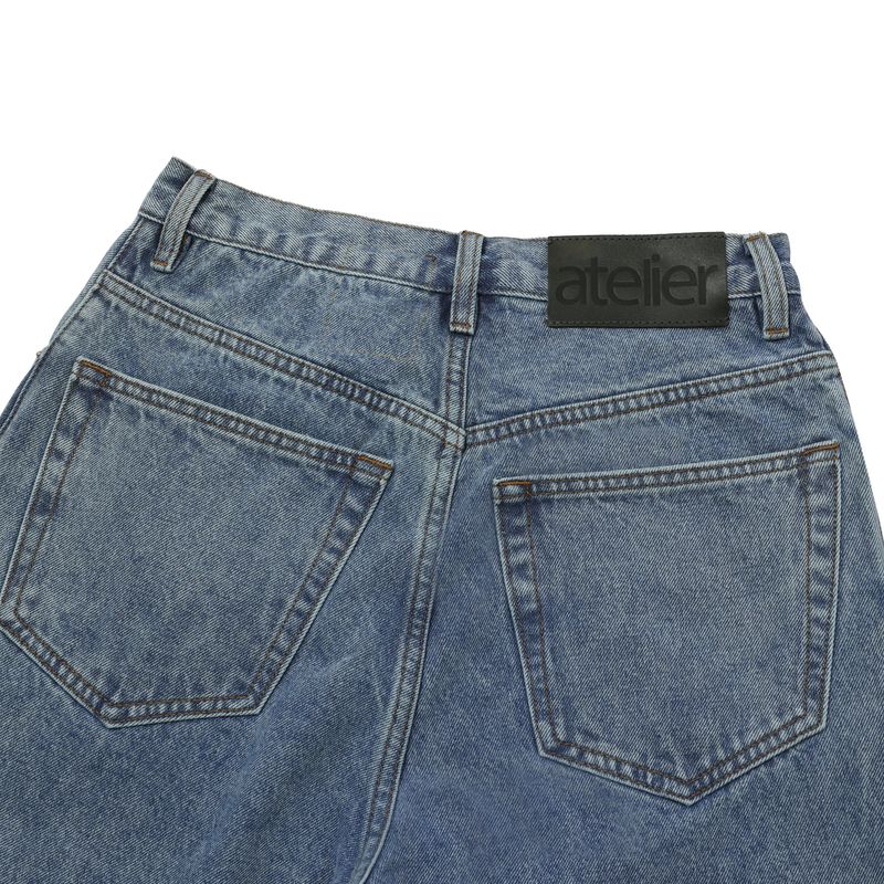 WASHED BLUE RELAXED JEANS