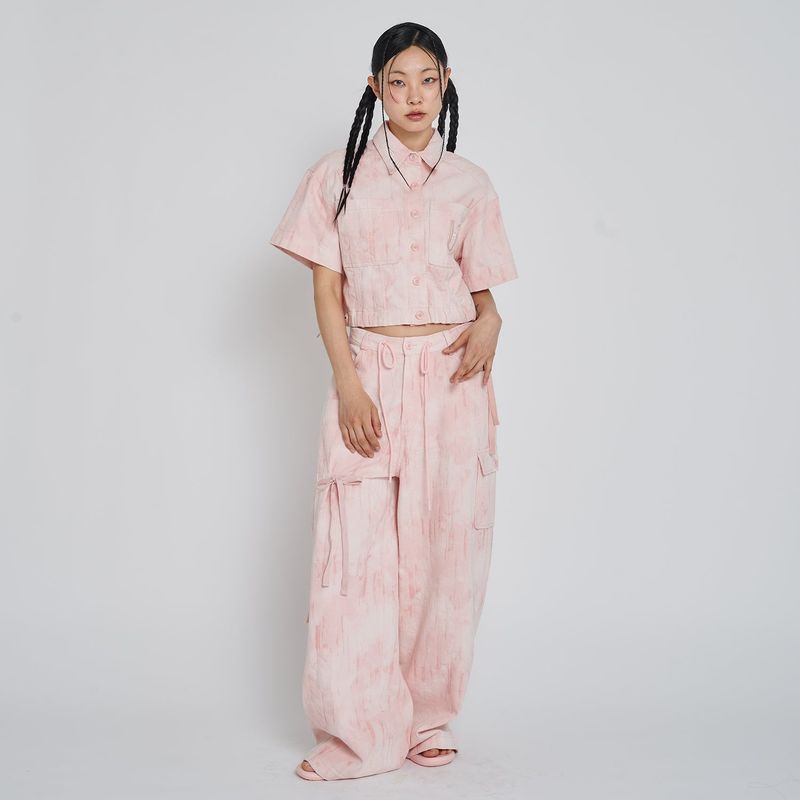 PIO JACQUARD CROP JACKET_PINK