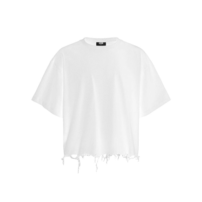 ATLU - Distressed - Tshirt (white/black)