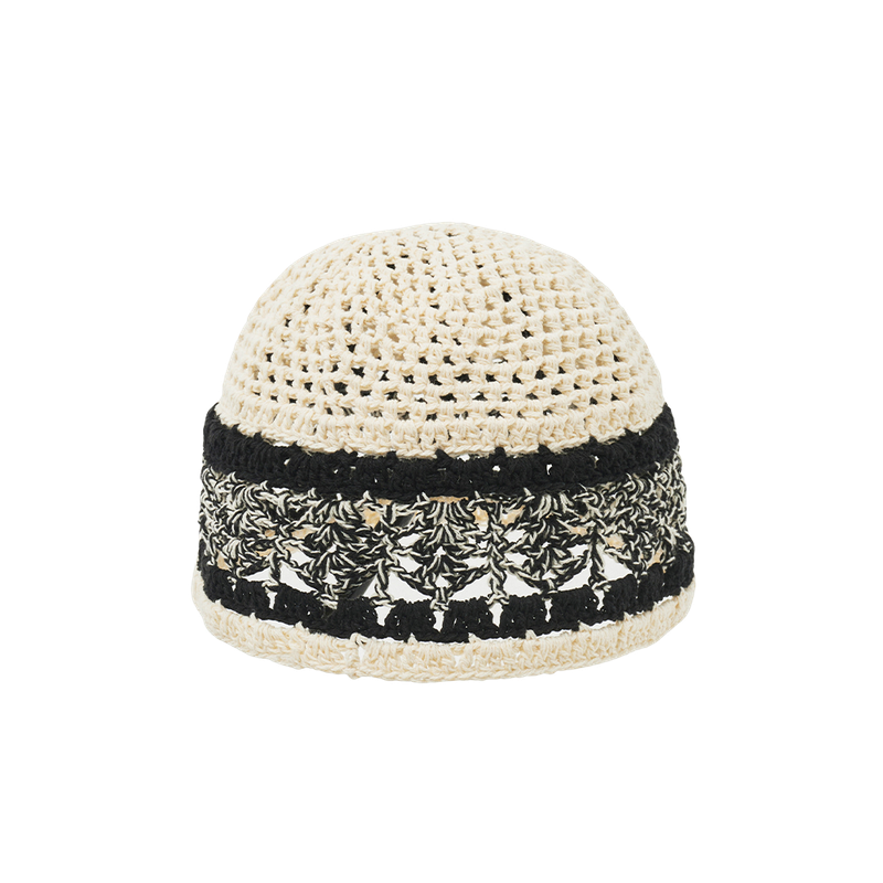 Snuggle Crochet Beanie (Ivory)