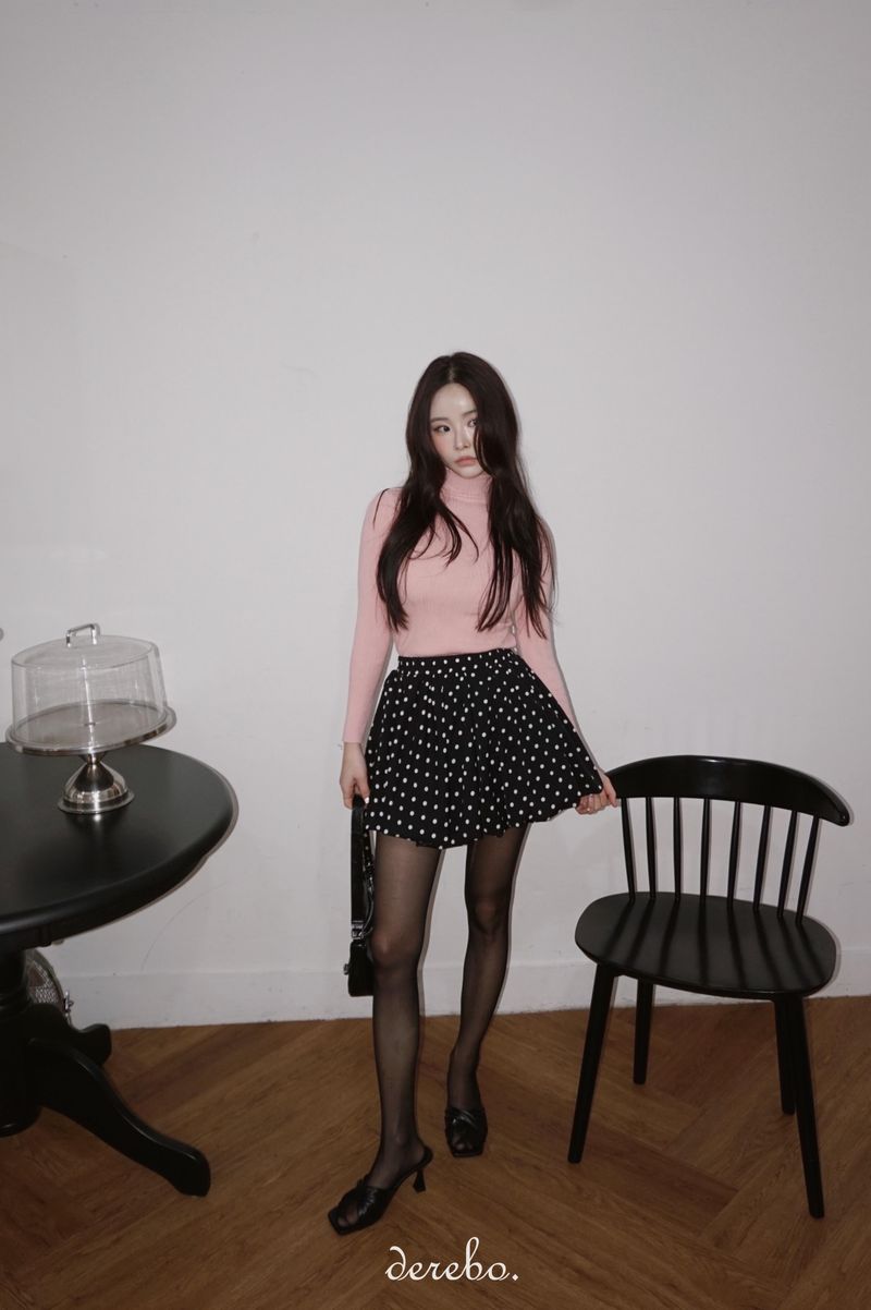 A-line pumpkin pocket mini skirt