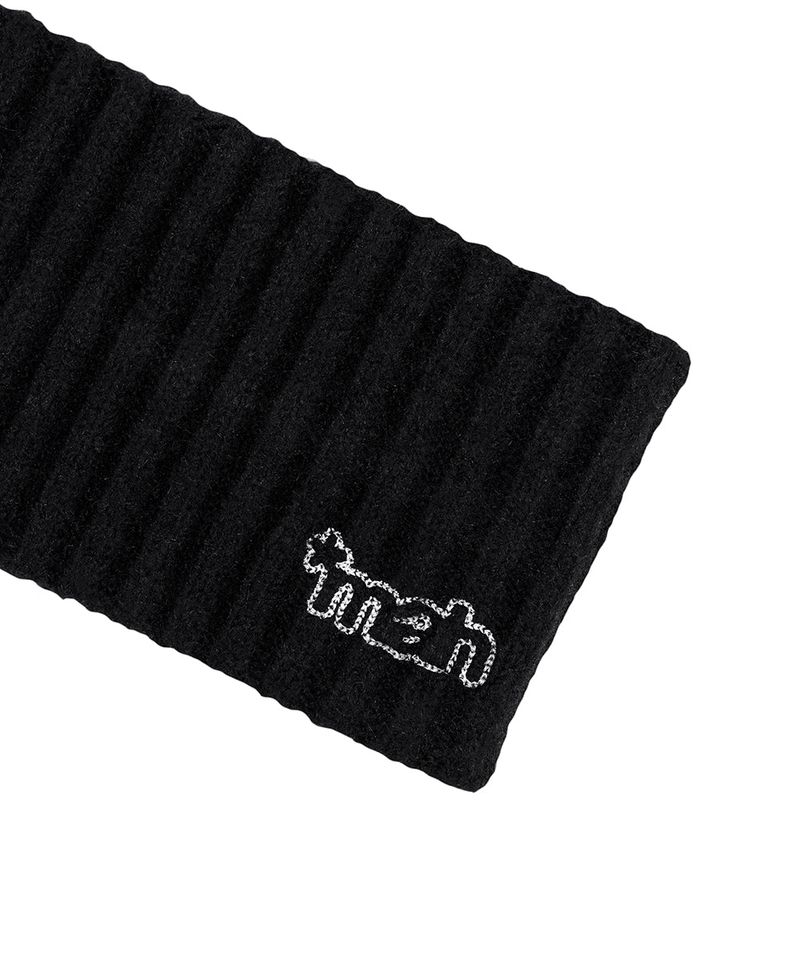 KNIT HAIR BAND_BLACK