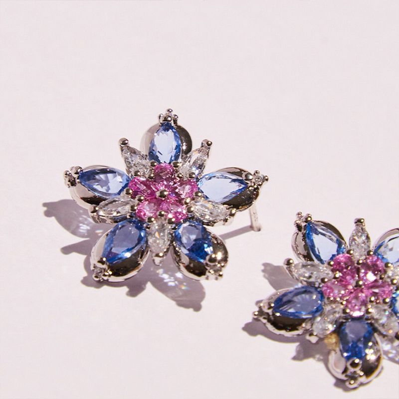 noonoofingers(ヌヌフィンガース)の「BLUE FLORAL EARRING(Accessories)」