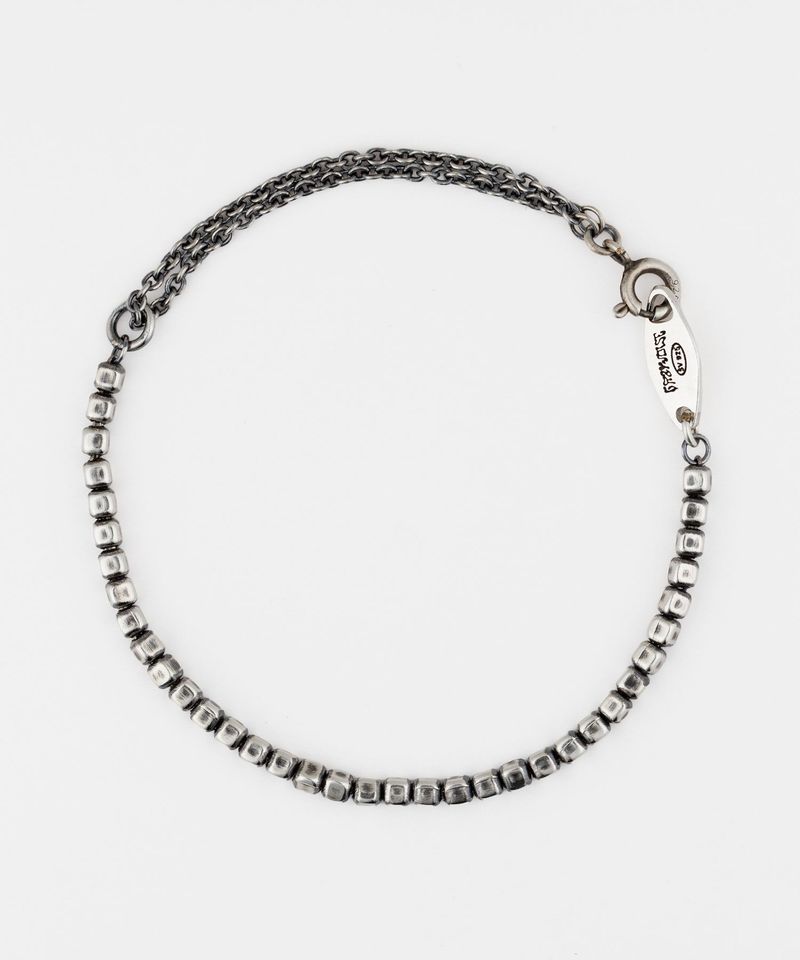 GRAYNOISE（グレーノイズ）の「ダブルミックスチェーンブレスレット BK (925 silver)（アクセサリー）」