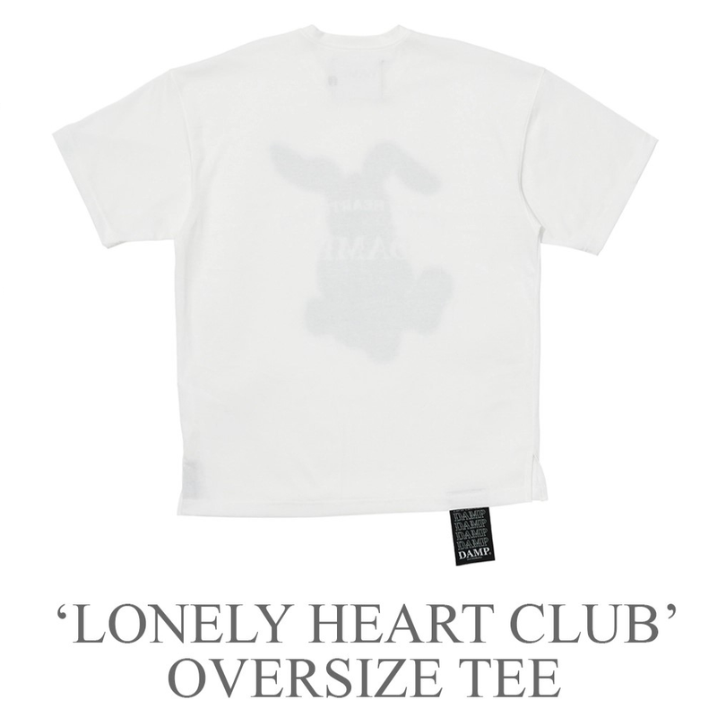 'RABBIT CLUB' OVERSIZED TEE_WHITE