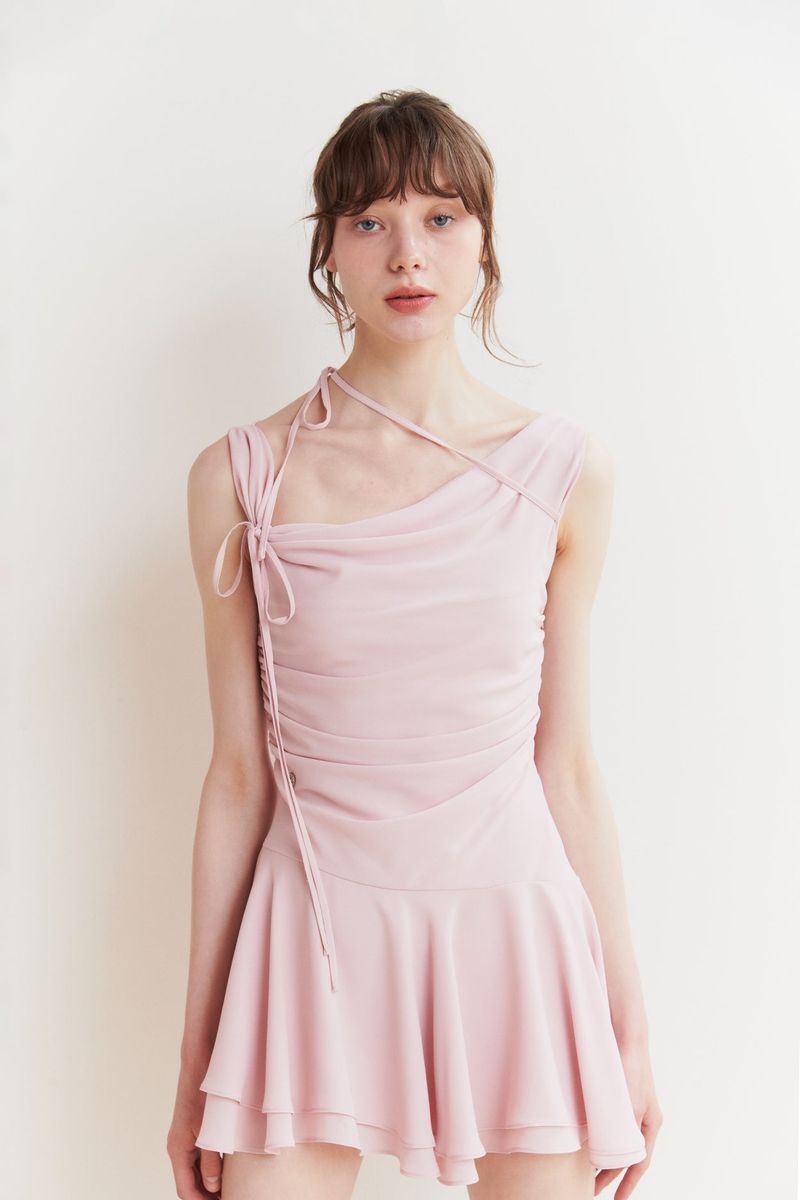 LILY FRILL DRESS pink
