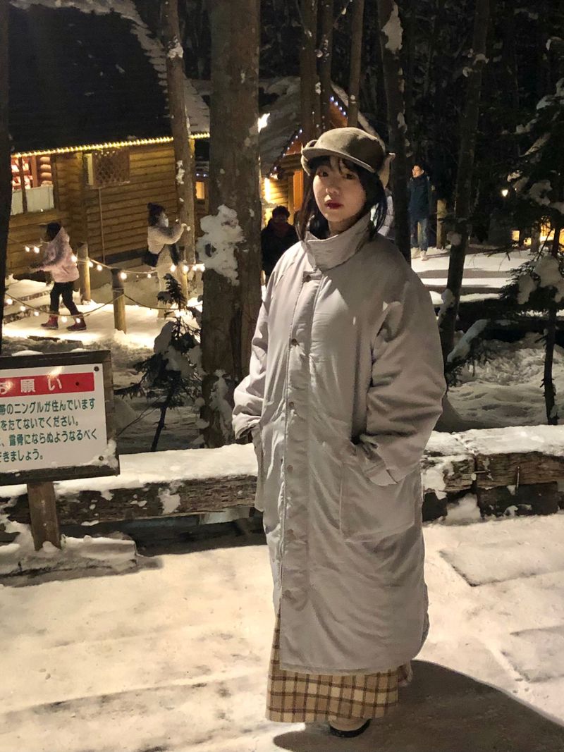 (quilted beam) Biei raglan padding coat