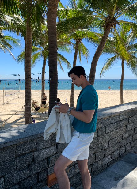 Mouse Biowashing Summer Cool Basic Shorts