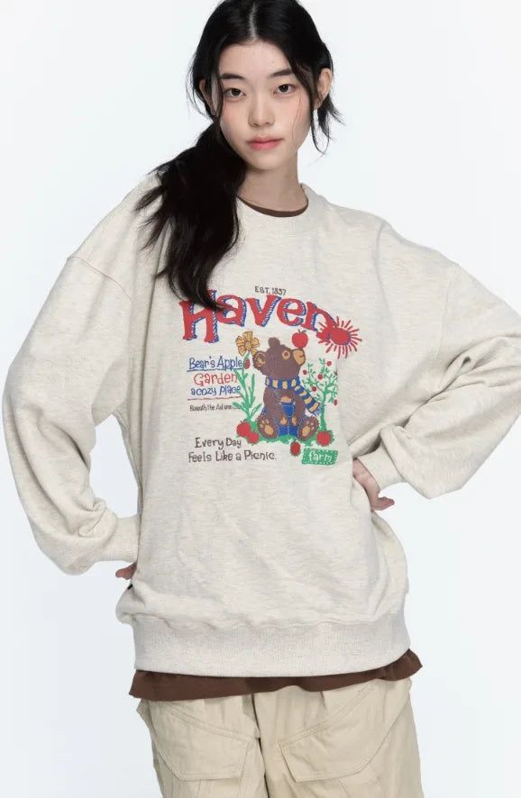 CPGN studio（コンパーニョ）の「26FW★ Picnic Bear Sweatshirt（Tops）」