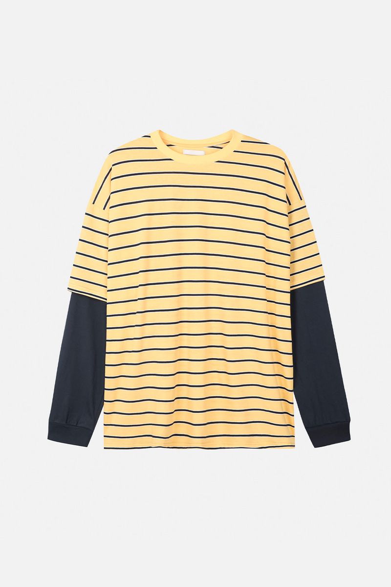 Days stripe layered t-shirt