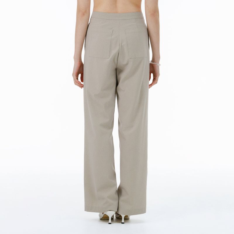 Soil stripe pants (beige)