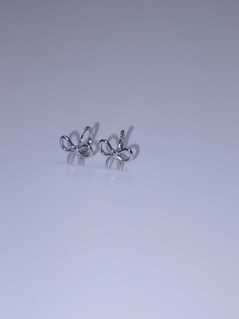 All surgical steel ribbon ring earrings