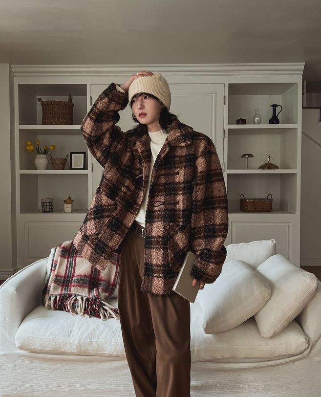 Oted Check Double Coat