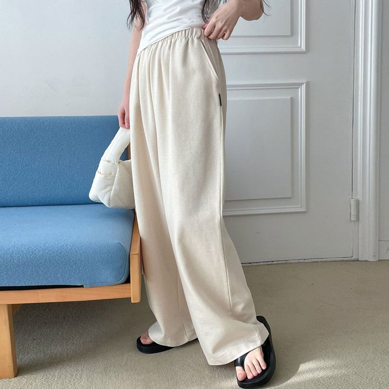 muahmuah（ムアムア）の「ワイドバンディングコットンパンツ [LIGHT BEIGE]（パンツ）」