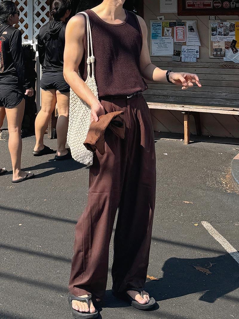 ASCLO（エジュクロ）の「ASCLO Hello Linen Two Tuck Pants (5color)（Pants）」