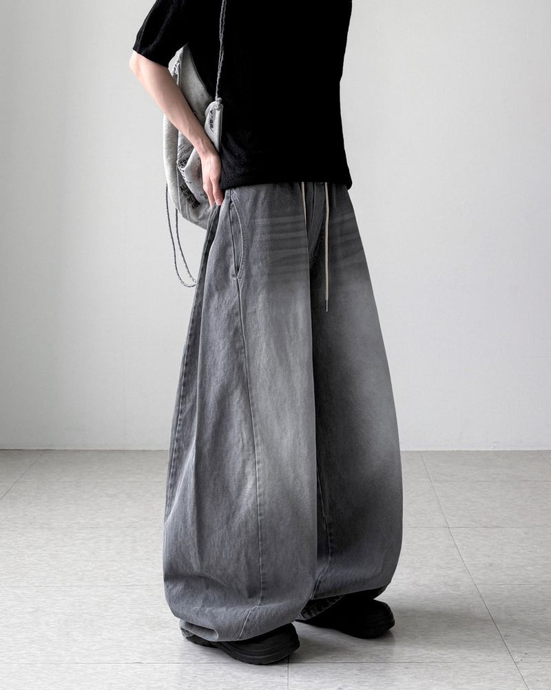 Bagger Gray Balloon Denim