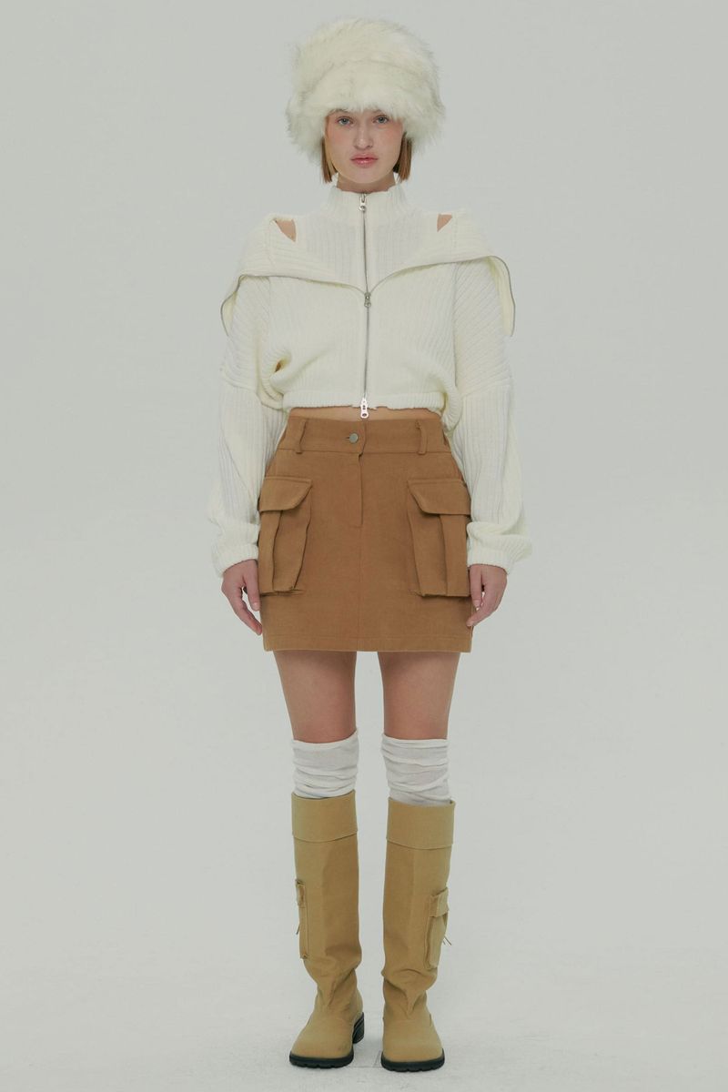 MOIFAIRE(モイフェア)の「CARGO MINI SKIRT / BEGIE(Skirts)」