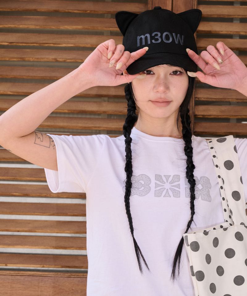 LACE FLOWER T SHIRT - WHITE