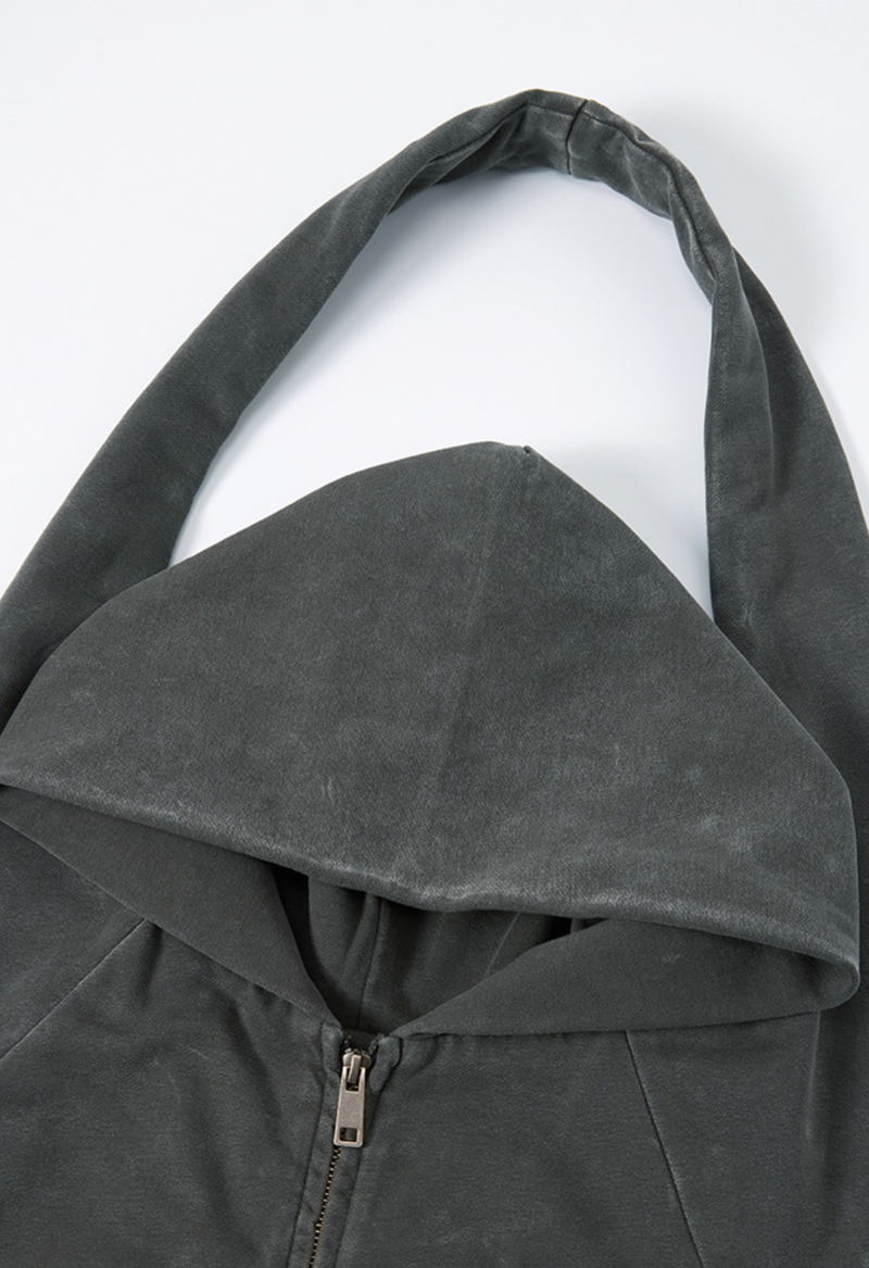 Unique Hood Zip Shoulder Bag