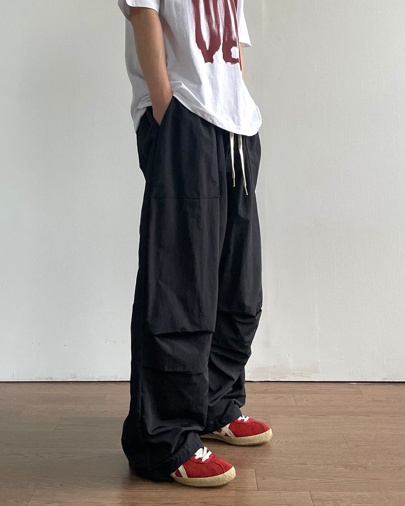 Ded Pintuck Nylon Pants
