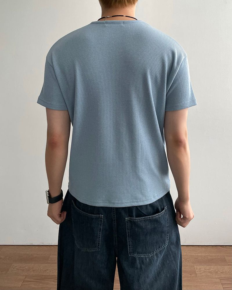 Core Cropped Waffle Short Sleeve T