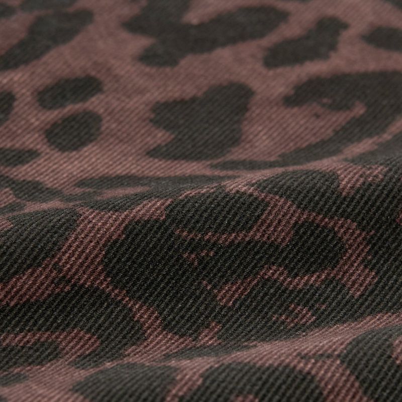 LEOPARD WIDE PANTS (WINE)