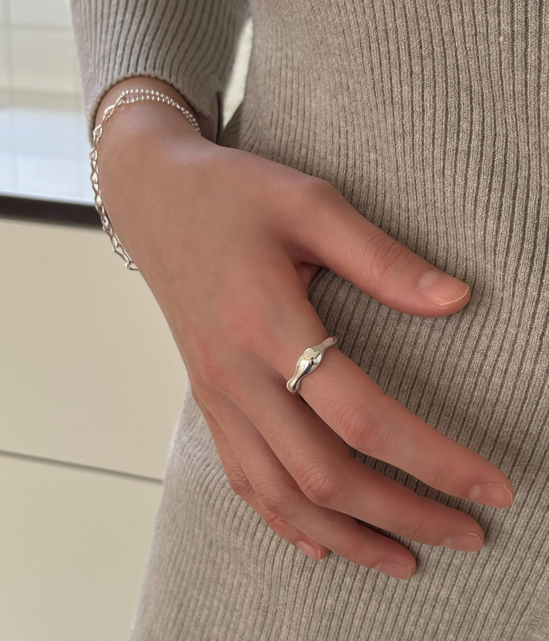 Bumpy ring (silver) *1PCS