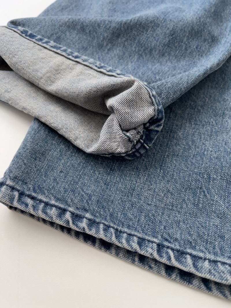 306 Brushed Wide Denim Pants
